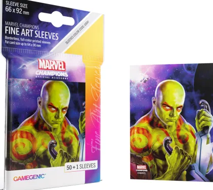 Gamegenic - Marvel Champions Fine Art Sleeves: Drax (50 stuks)