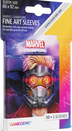 Gamegenic - Marvel Champions Fine Art Sleeves: Star Lord (50 stuks)