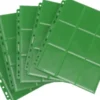 Gamegenic 18-Pocket Sideloading Pages Green (50 stuks)