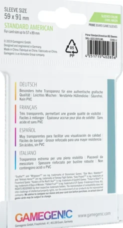 Gamegenic Prime Board Game Sleeves - Green 59 x 91 mm (50 stuks)