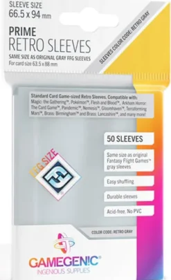 Gamegenic Prime Retro Sleeves (50 stuks)