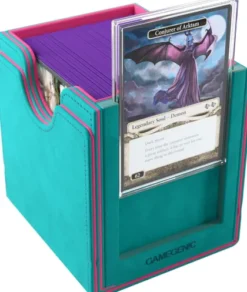Gamegenic - Sidekick Pro 100+ XL Convertible Deckbox: Teal/Pink