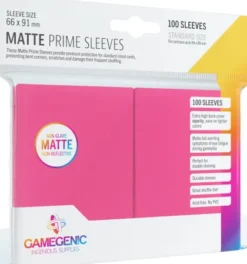 Gamegenic Sleeves Matte Prime Pink (100 stuks)