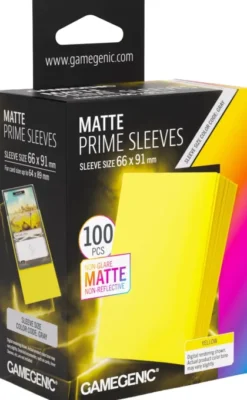 Gamegenic Sleeves Matte Prime Yellow (100 stuks)