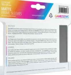 Gamegenic Sleeves Matte Prime Dark Gray (100 stuks)