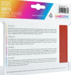Gamegenic Sleeves Matte Prime Red (100 stuks)