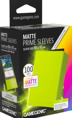 Gamegenic Sleeves Matte Prime Lime (100 stuks)