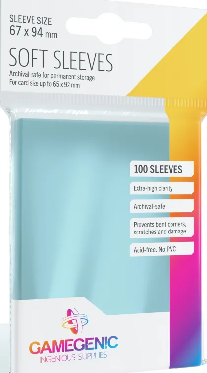 Gamegenic Soft Sleeves (100 stuks)