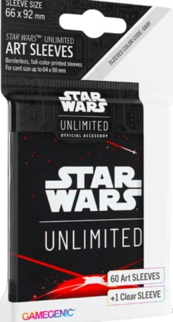 Gamegenic Star Wars: Unlimited - Art Sleeves: Card Back Red (60 stuks)