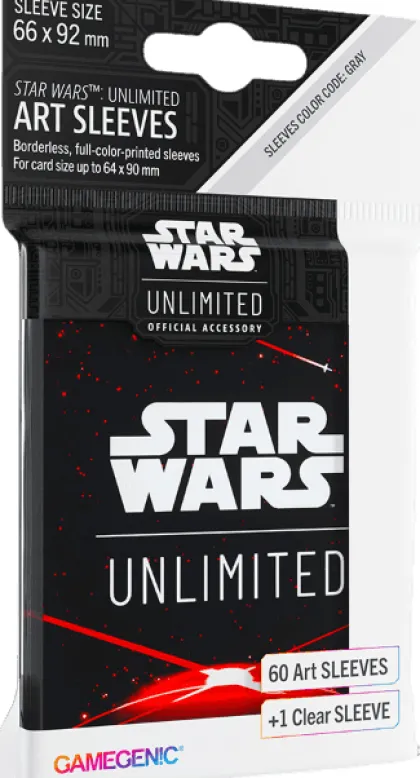 Gamegenic Star Wars: Unlimited - Art Sleeves: Card Back Red (60 stuks)