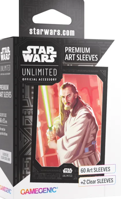Gamegenic Star Wars: Unlimited - Premium Art Sleeves: Qui-Gon Jinn (60 stuks)