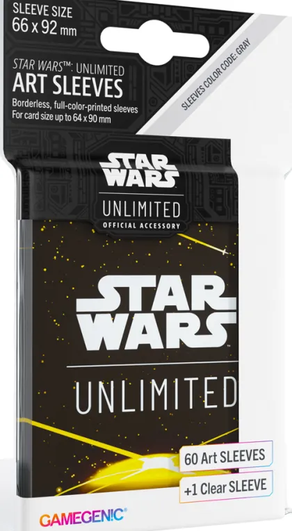 Gamegenic Star Wars: Unlimited - Art Sleeves: Card Back Yellow (60 stuks)