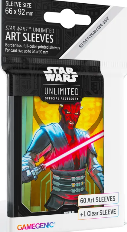 Gamegenic Star Wars: Unlimited - Art Sleeves: Darth Maul (60 stuks)