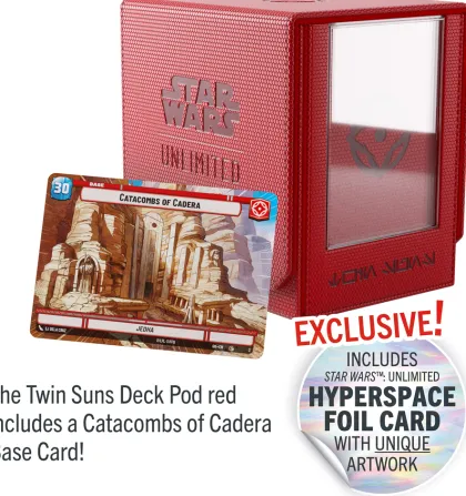 Gamegenic Star Wars: Unlimited - Twin Suns Deck Pod 100+: Red