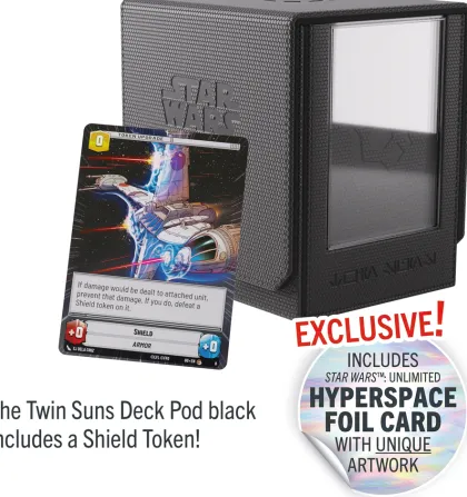 Gamegenic Star Wars: Unlimited - Twin Suns Deck Pod 100+: Black