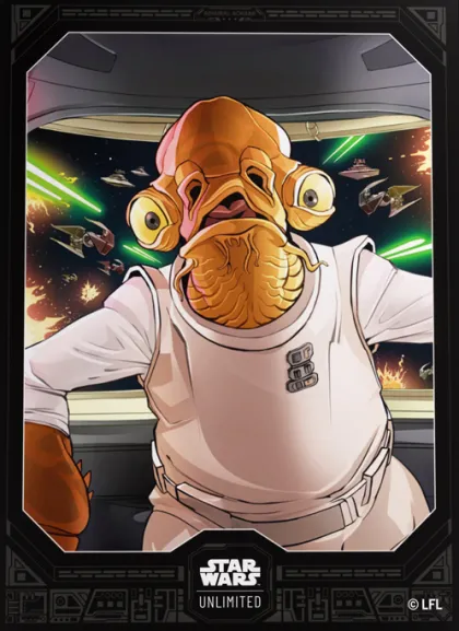 Gamegenic Star Wars: Unlimited - Art Sleeves: Admiral Ackbar (60 stuks)