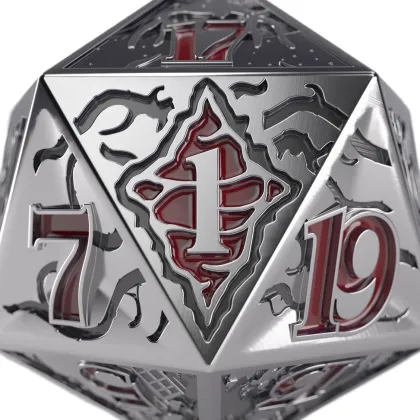 Gamegenic - Stranger Things Metal Die D20: Hellfire Club