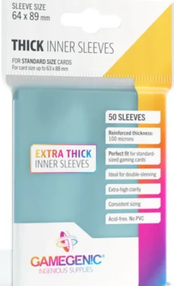 Gamegenic Thick Inner Sleeves (50 stuks)