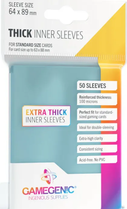 Gamegenic Thick Inner Sleeves (50 stuks)