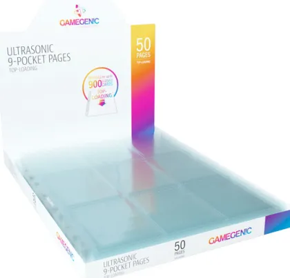 Gamegenic Ultrasonic 9-Pocket Toploading Pages (50 stuks)