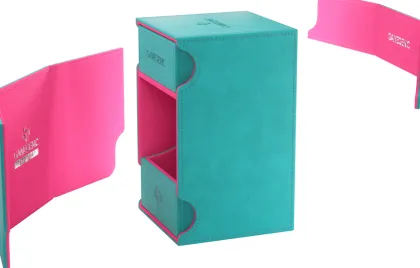 Gamegenic - Watchtower 100+ XL Convertible Deckbox: Teal/Pink