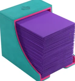 Gamegenic - Watchtower 100+ XL Convertible Deckbox: Teal/Pink