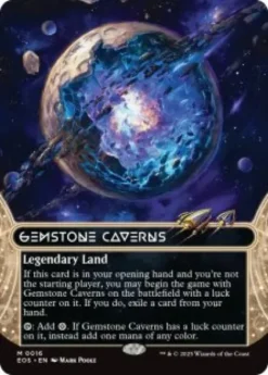 Gemstone Caverns (#16) (foil) (borderless) - Edge of Eternities Stellar Sights