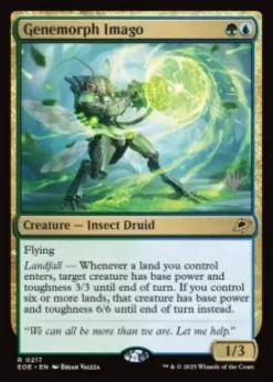 Genemorph Imago (foil) - Edge of Eternities Planeswalker Stamped