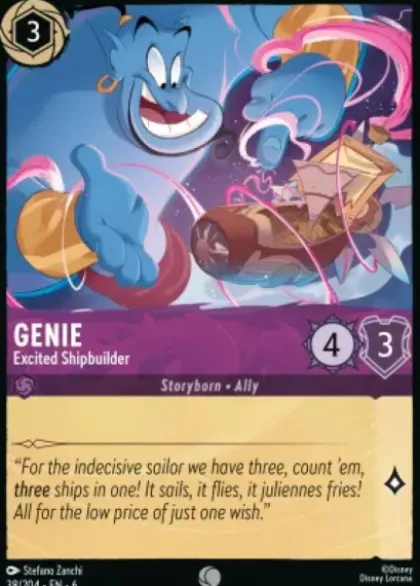 Genie, Excited Shipbuilder - Azurite Sea