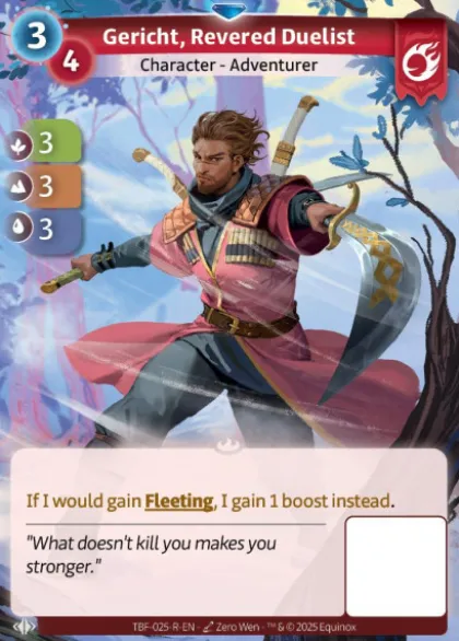 Gericht, Revered Duelist (R) (2) (Zero Wen) - Altered Trial by Frost