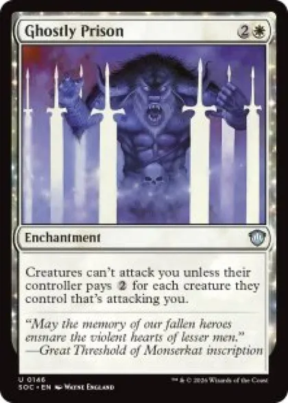 Ghostly Prison - Secrets of Strixhaven Commander