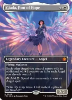 Giada, Font of Hope (foil) (borderless) - Foundations Commander Decks