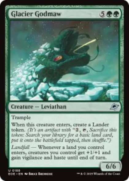 Glacier Godmaw (foil) - Edge of Eternities