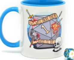 Glassstaff - Mug & Dice Gift Set: Guess I'll Die