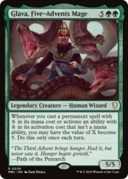 Glava, Five-Advents Mage - Mystery Booster Commander Edition