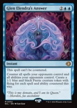 Glen Elendra's Answer (foil) - Lorwyn Eclipsed Planeswalker Stamped