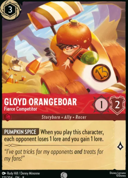 Gloyd Orangeboar, Fierce Competitor (foil) - Reign of Jafar