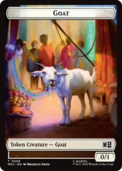 Goat token (#6) (foil) (0/1) - Marvel Super Heroes Commander
