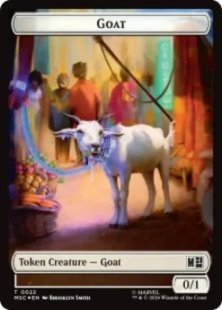 Goat token (#22) (surge foil) (0/1) - Marvel Super Heroes Commander