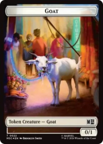 Goat token (#22) (surge foil) (0/1) - Marvel Super Heroes Commander