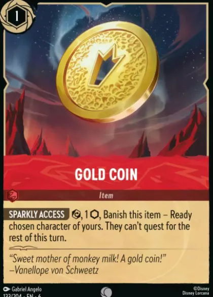 Gold Coin - Azurite Sea