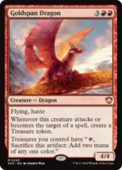 Goldspan Dragon - Secrets of Strixhaven Commander