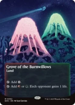 Grove of the Burnwillows (#62) (foil) (borderless) - Edge of Eternities Stellar Sights
