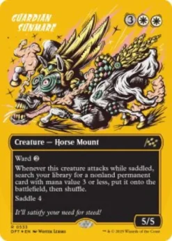 Guardian Sunmare (#533) (first-place foil) (borderless) - Aetherdrift First-Place Box Toppers