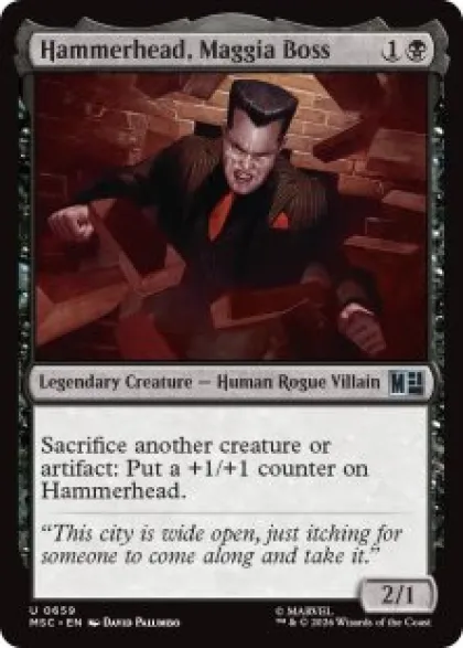 Hammerhead, Maggia Boss (foil) - Marvel Super Heroes Commander