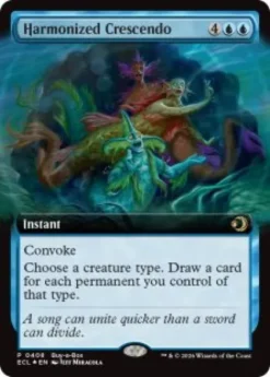 Harmonized Crescendo (foil) (extended art) - Lorwyn Eclipsed Promo's