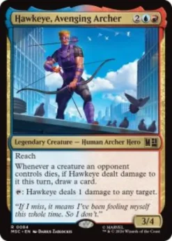Hawkeye, Avenging Archer (surge foil) - Marvel Super Heroes Commander
