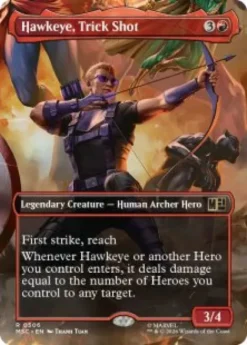 Hawkeye, Trick Shot (foil) (borderless) - Marvel Super Heroes Commander Varianten