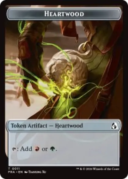 Heartwood token (foil) - Reality Fracture