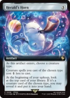 Herald's Horn (foil) (extended art) - Final Fantasy Promo's